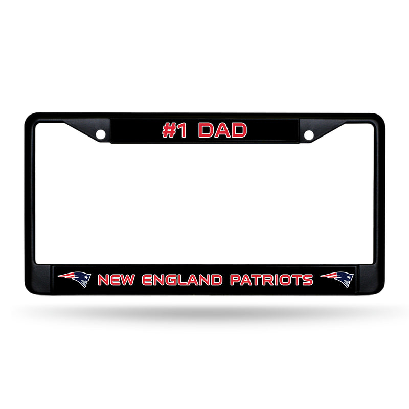 # 1 Dad Patriots Black Chrome Frame