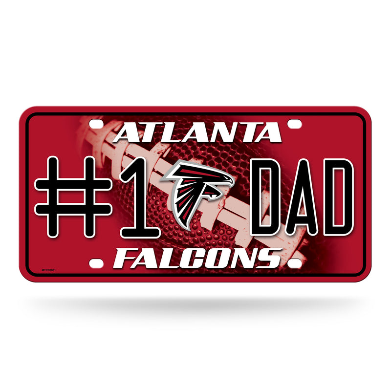 # 1 Dad Falcons Metal Tag