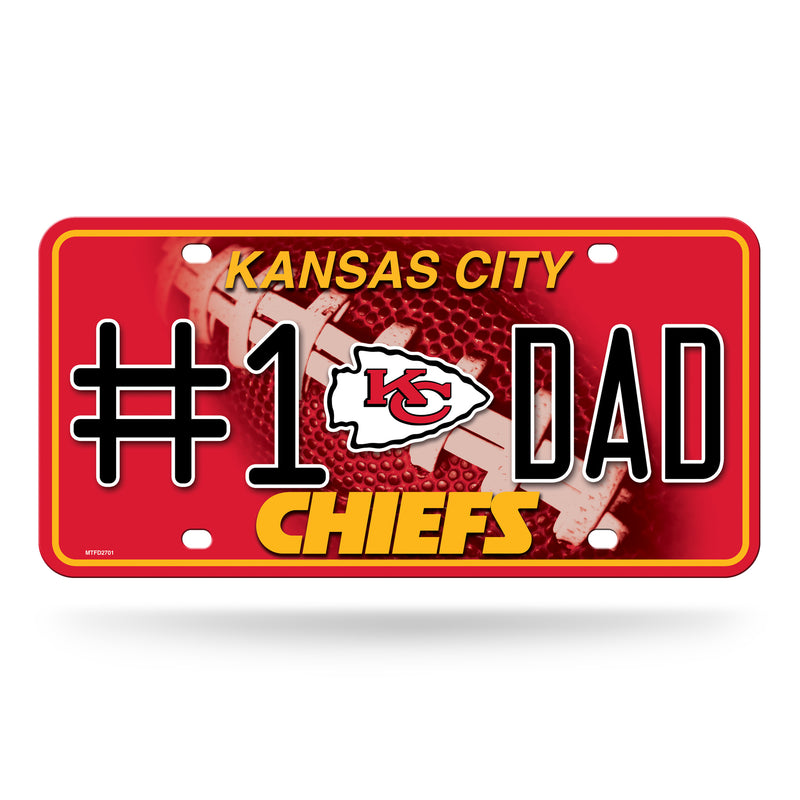 # 1 Dad Chiefs Metal Tag