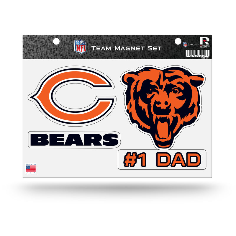# 1 Dad Bears  Team Magnet Set