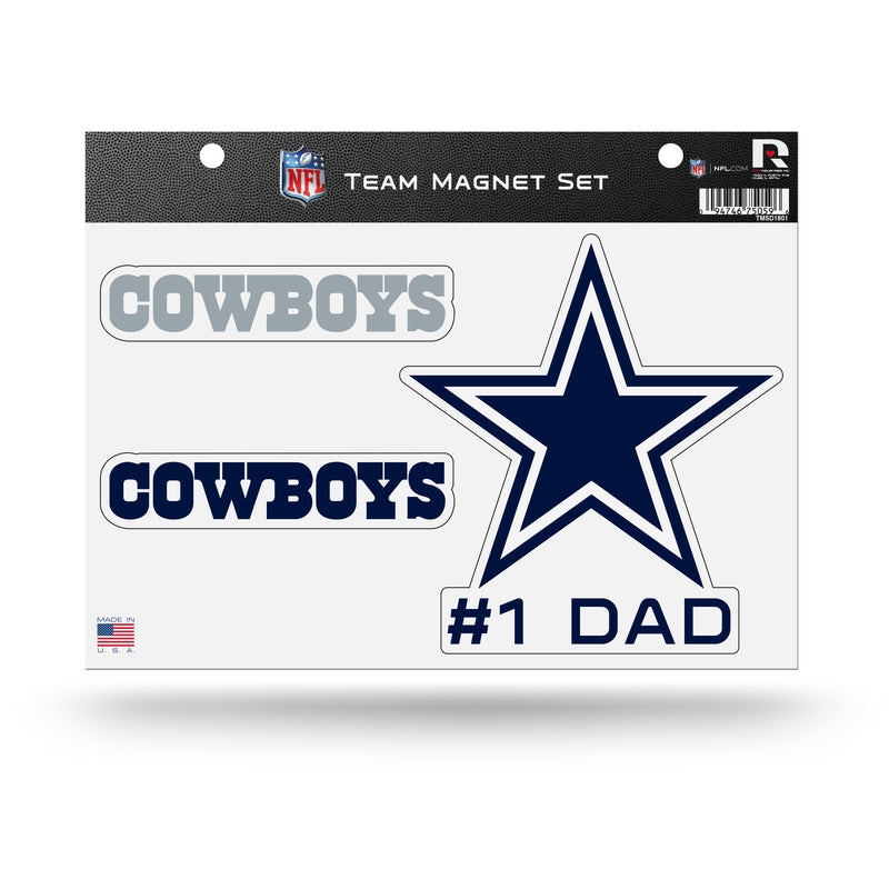 # 1 Dad Cowboys  Team Magnet Set