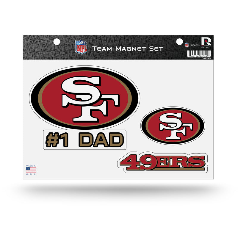 # 1 Dad 49Ers  Team Magnet Set